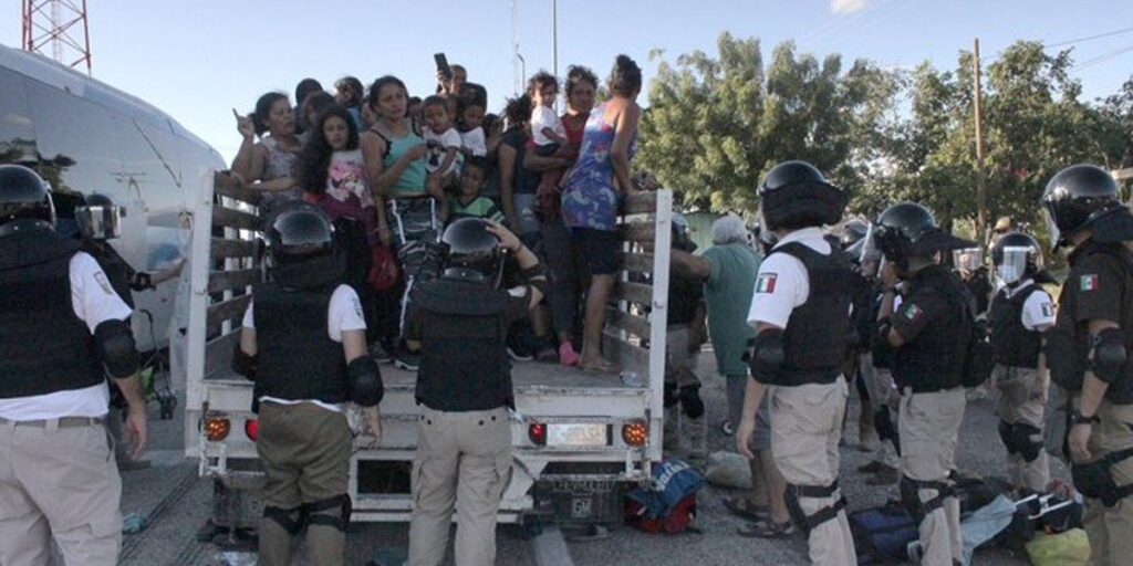 Autoridades activan operativo contra caravana de migrantes en Chiapas 2