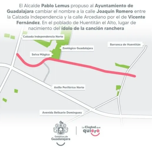 Proponen una vez más cambiar calle de Guadalajara en honor al Charro de Huentitán 1